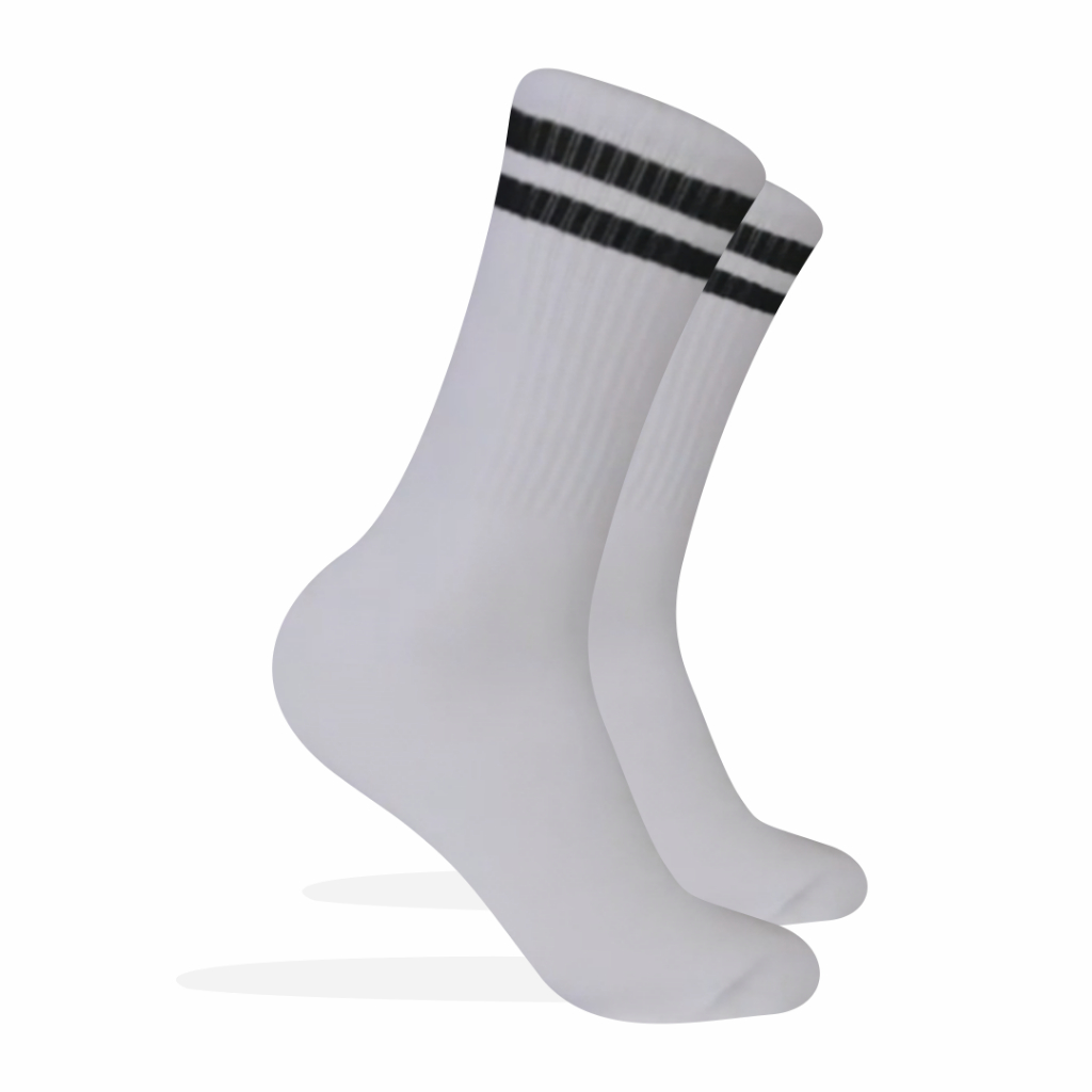 Kaos Kaki Oldschool - Kaos Kaki Skate - Motif Garis G44 - 4LAYER BENANG