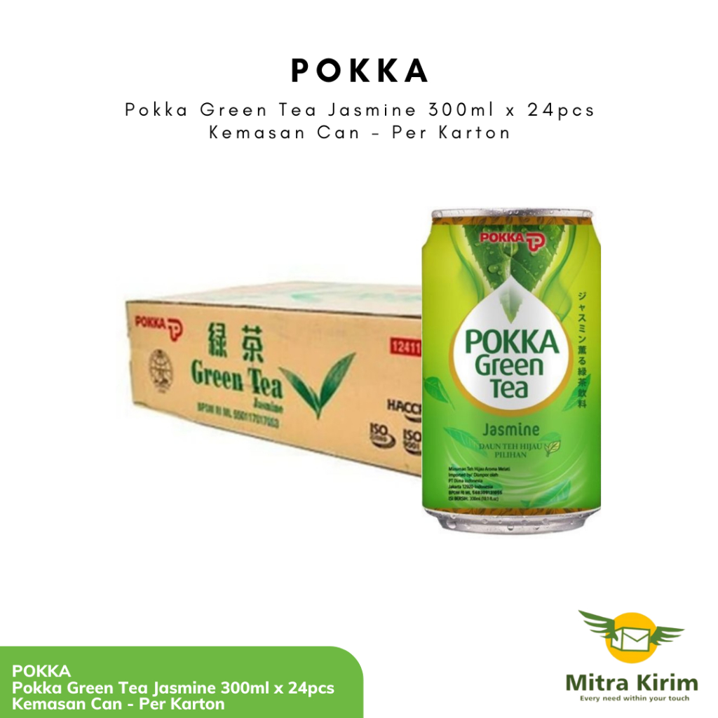 

Pokka Green Tea Jasmine 300ml x 24pcs Kemasan Can/Kaleng - PER KARTON