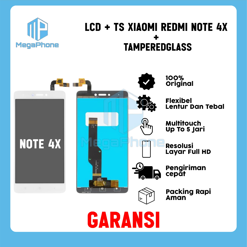 LCD + TS XIAOMI REDMI NOTE 4X ORI FULLSET GARANSI