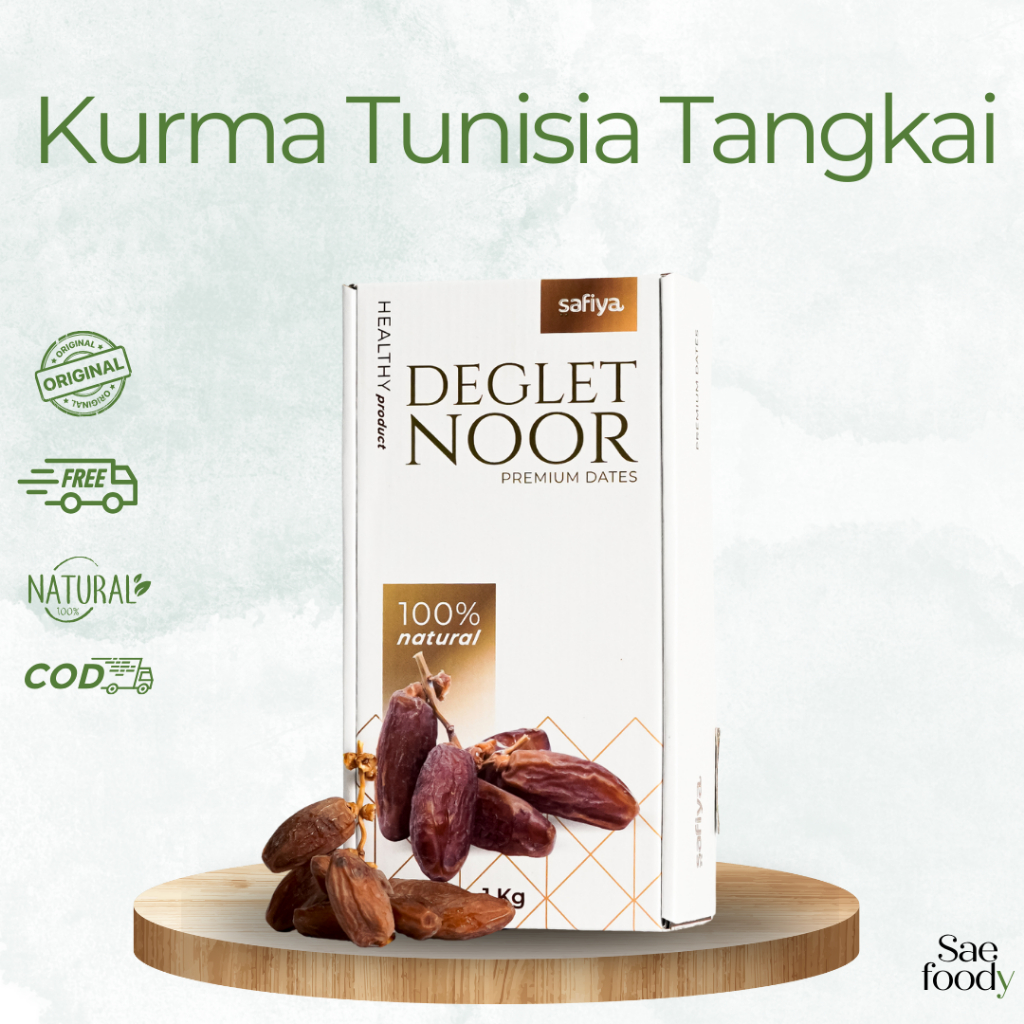 

Kurma Tunisia Tangkai Premium Safiya 500 gr