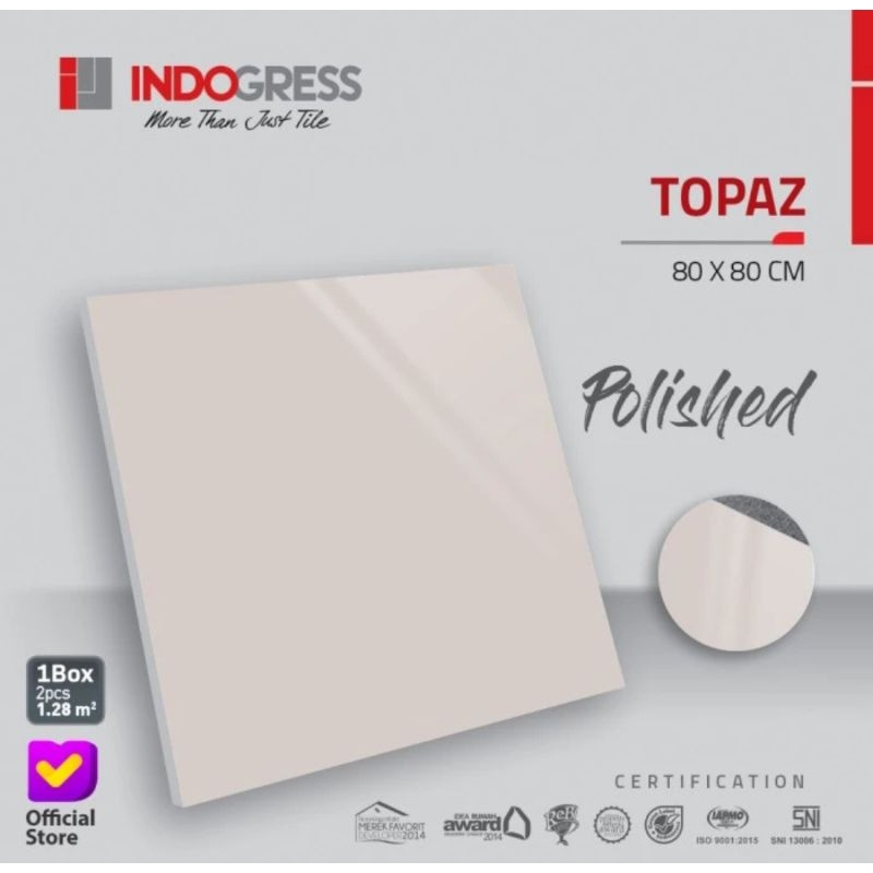GRANIT LANTAI 80×80 INDOGRESS TOPAZ POLISHED