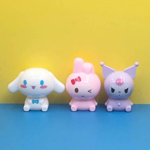 

Rautan Pensil 3D Karakter Sanrio / Peraut Pensil Sanrio 3D Kuromi, Melody, Cinnamorol / Serutan 3D Karakter Sanrio
