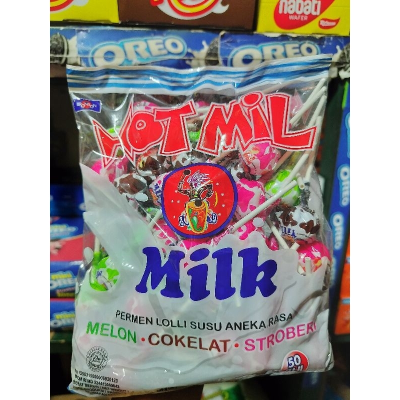 

Permen Hot Mil Milk Lolli Susu Aneka Rasa ( 1 Bungkus isi 50 Pcs )