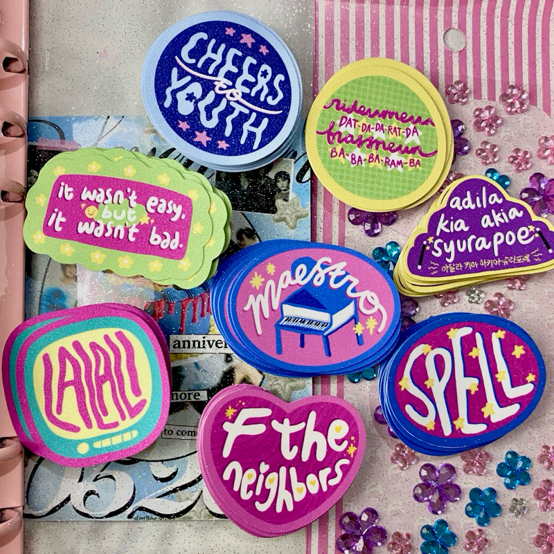 

Seventeen is Right Here Die Cut Glitter Sticker | Stiker SVT Carat