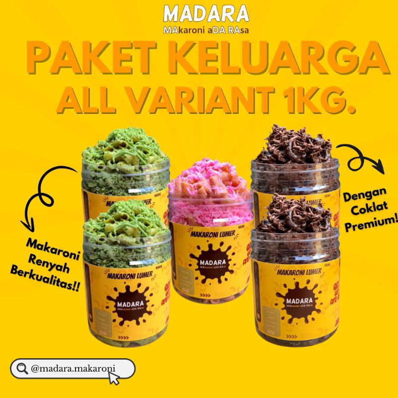 

PAKET FAMILY Makaroni Lumer 1kg.