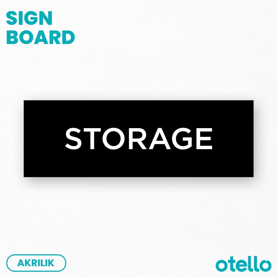 

Signage Storage Sign Board Akrilik Print Papan Petunjuk Gudang Nama Ruangan Acrylic Tempel Label Ruang