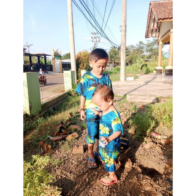Baju pantai anak / baju bali anak / baju hawai anak / st anak pantai