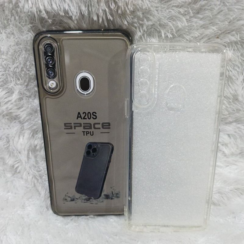 SoftCase Casing Samsung A20S Silikon Clear Bening Transparan TPU Airbang Full Cover