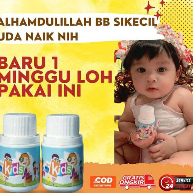 VegeKidsReadyMinyak ikan Penambah Nafsu Makan Sikecil