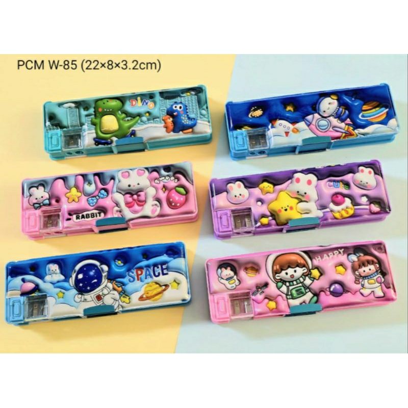 

Kotak Pensil Magnet W 85 / pencil case 3D / kotak pensil Magnet anak lucu