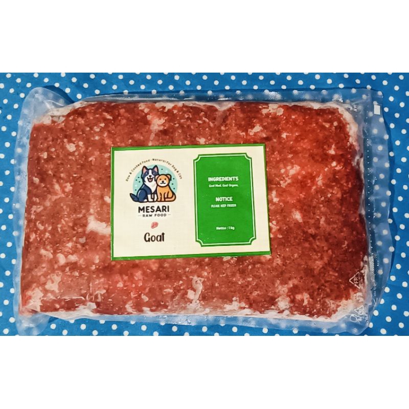 Goat raw food/ daging giling kambing untuk makanan Anjing dan Kucing