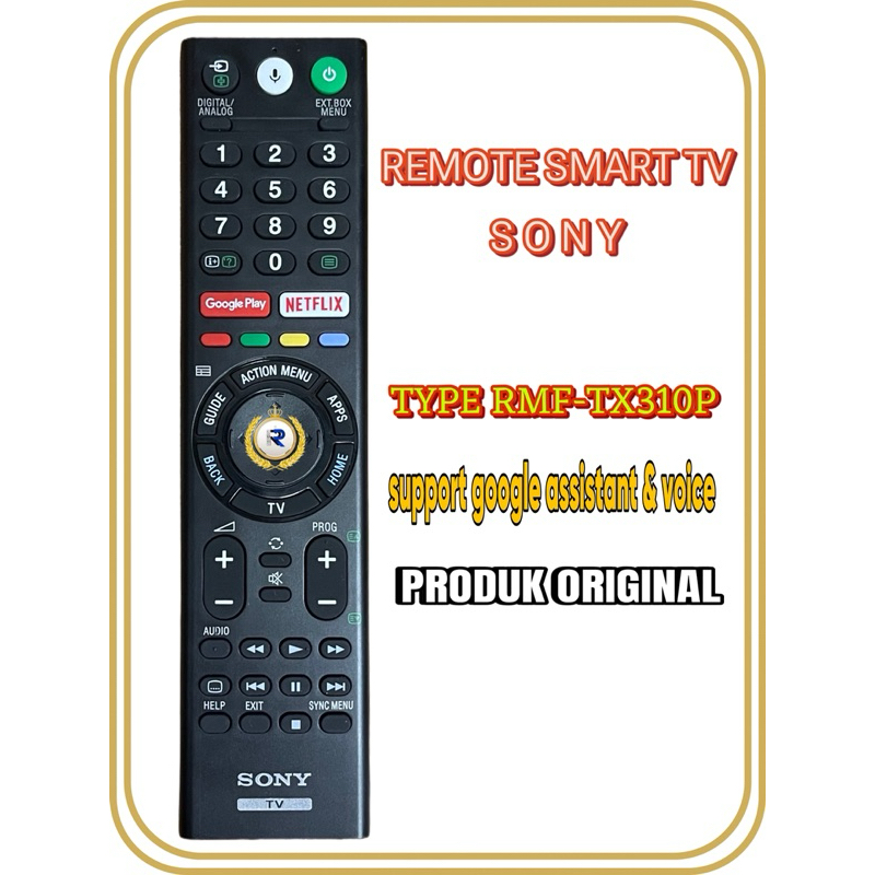 REMOT REMOTE TV SONY SMART TV SONY RMF-TX310P ORIGINAL