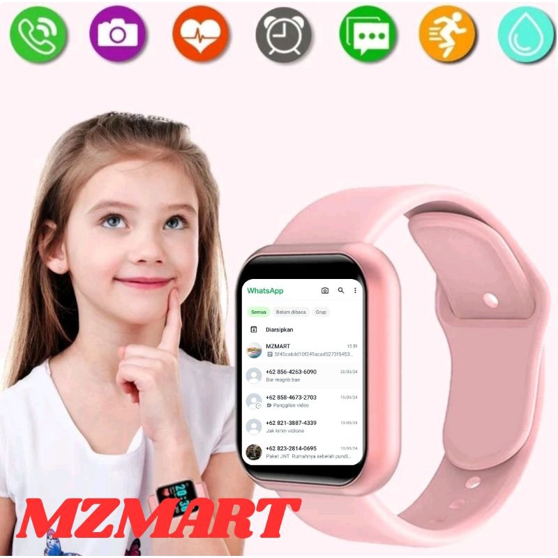 Jam Tangan Hp Pintar Android Digital Smartwatch Imo Anak Pria Wanita Dewasa Sport Bluetooth Notif Wh