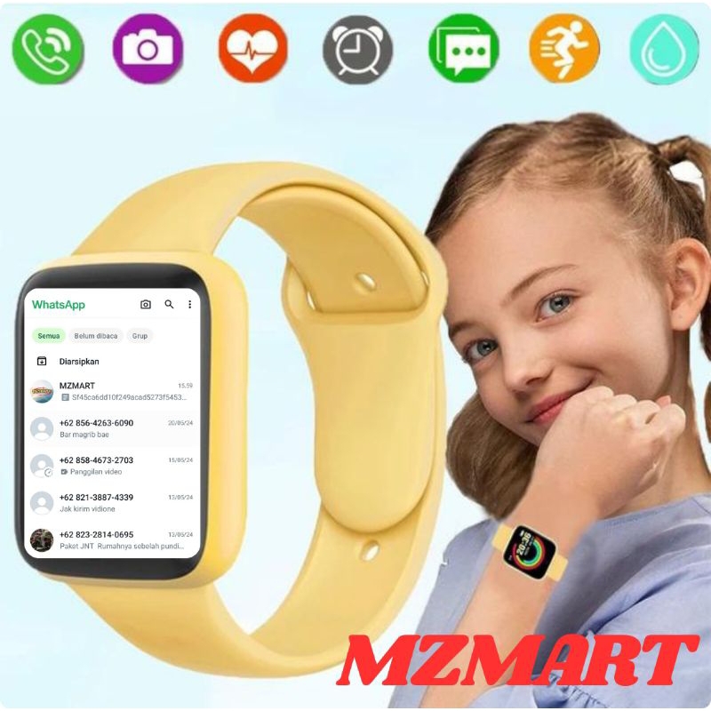 COD.. Jam Tangan IMO XZ 52 NEW Hp Smartwatch Aimo Pintar Monitoring kesehatan custom walpaper jam hp