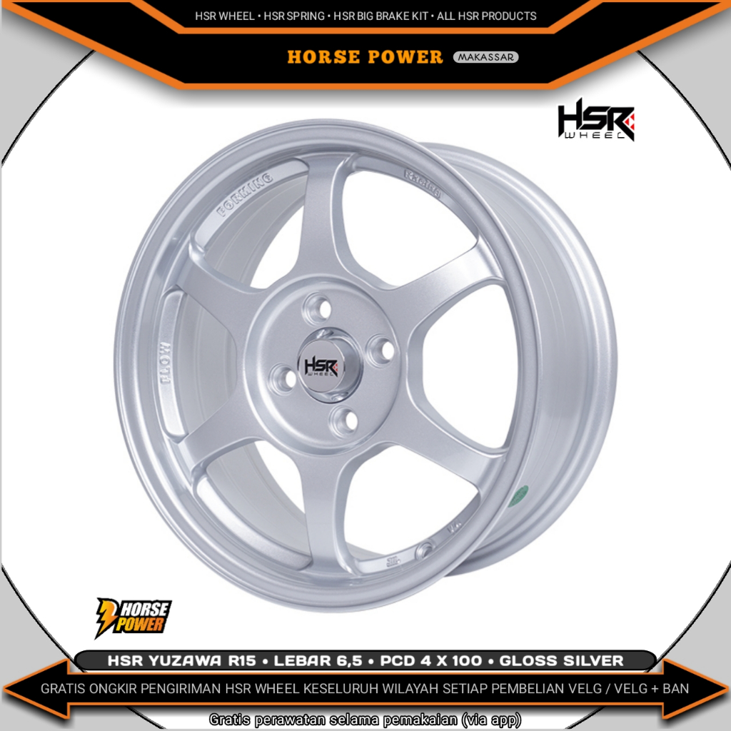 Velg R15 • Mobil 4 Baut Roda • Single Pcd 4 x 100 • Hsr Yuzawa