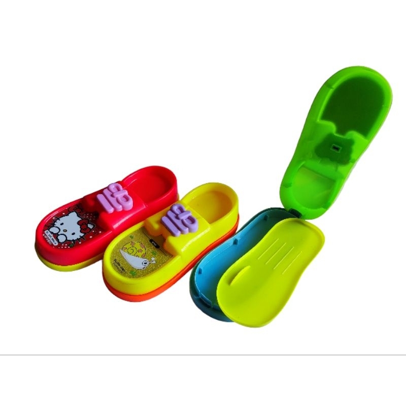 

tempat/kotak pensil/tepak/pencil case plastik model sepatu BR
