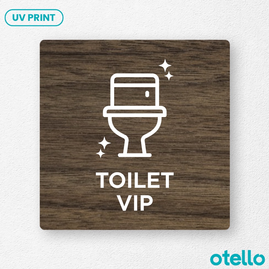 

Ready Stok Signage Toilet VIP Boss Sign Board Kayu Wooden Papan Nama Restroom WC Label Ruangan Sticker Tempel Rustic Modern