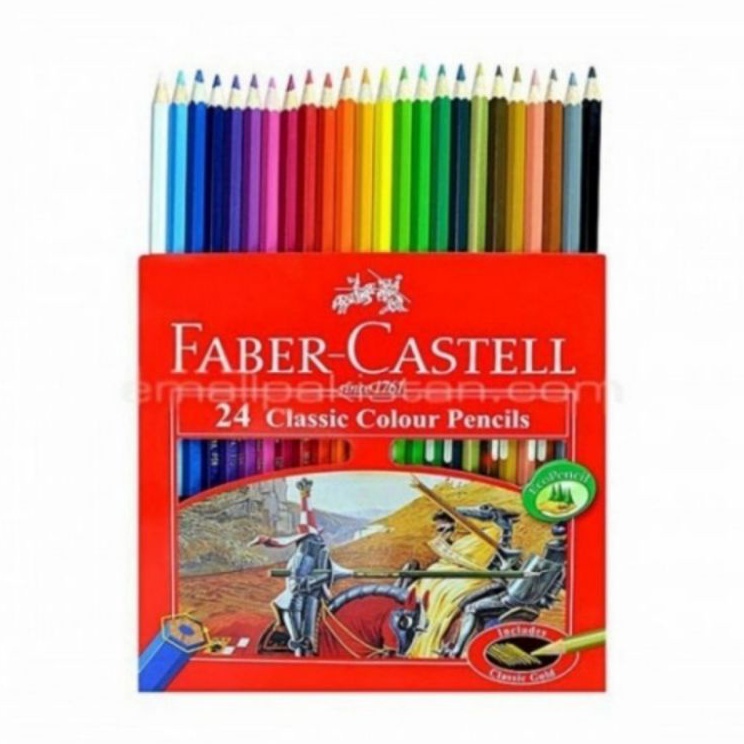 

Pensil Warna Faber Castell 24 Warna Panjang 1 Set