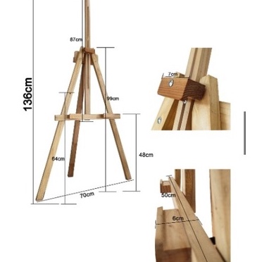 

EASEL SANDAR LUKIS FOTO KANVAS KAYU