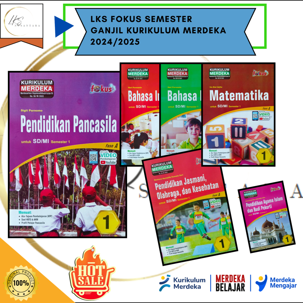 Buku LKS FOKUS SINDUNATA SD/MI Kelas 1 Merdeka Ganjil 2024/2025 Promo