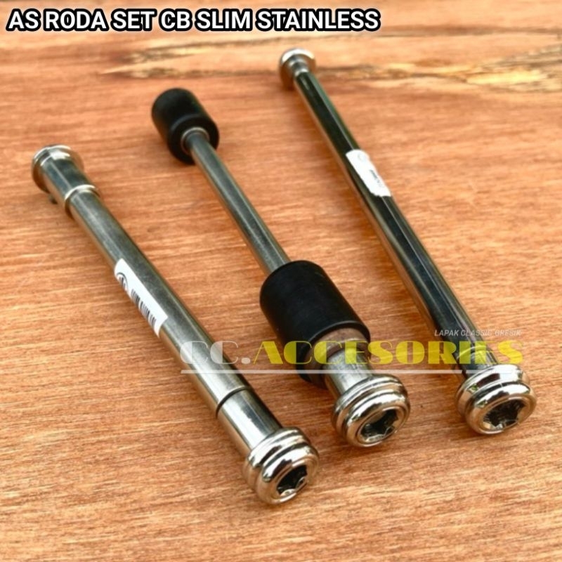 As Roda Stenlis As Roda Skok Depan Ninja As Tengah Arm Kaze Stenlis As Roda Belakang Arm Kaze Stenli