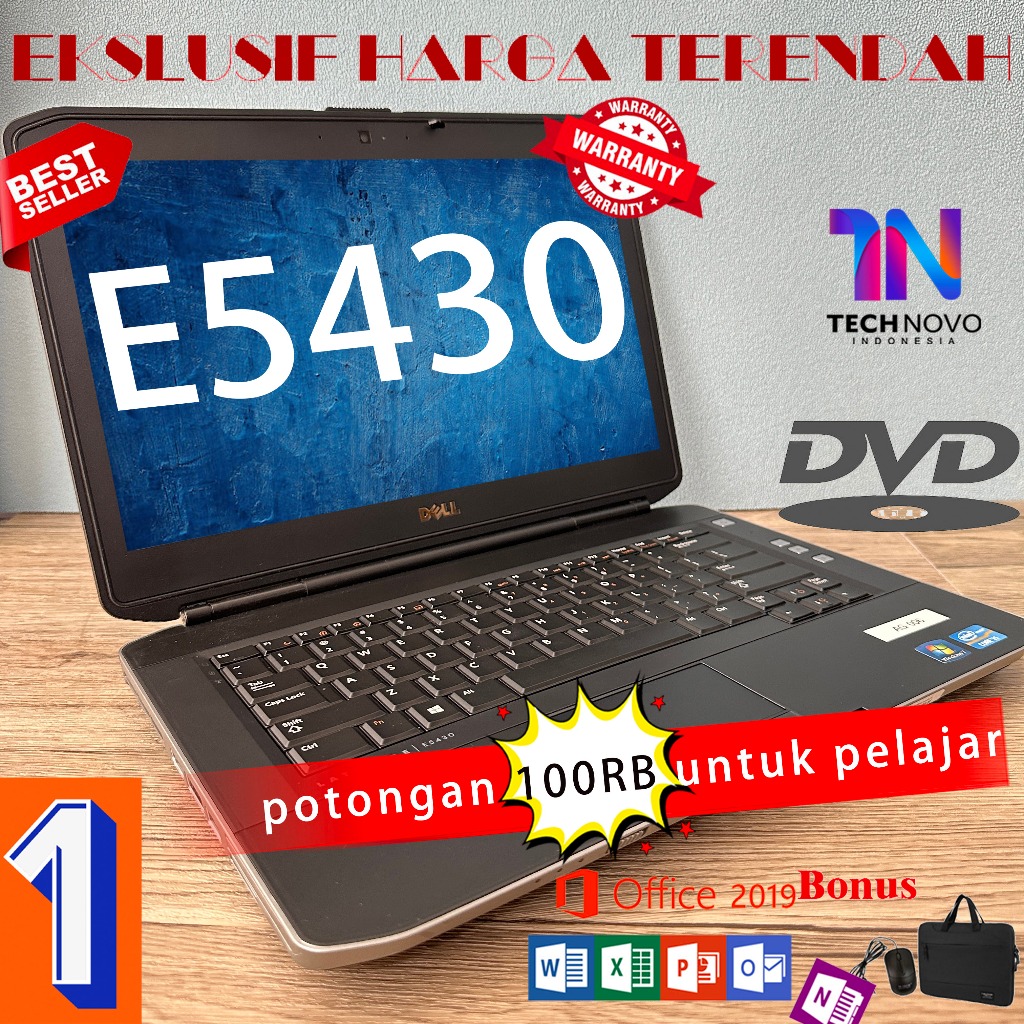 Laptop Dell Latitude second Laptop E5430 E5440 14inch Intel Core i5 Ram 8GB ssd 128/256GB Peningkata