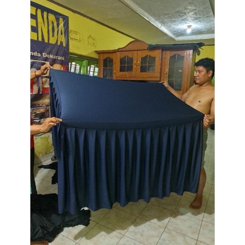 cover meja 240x120x75