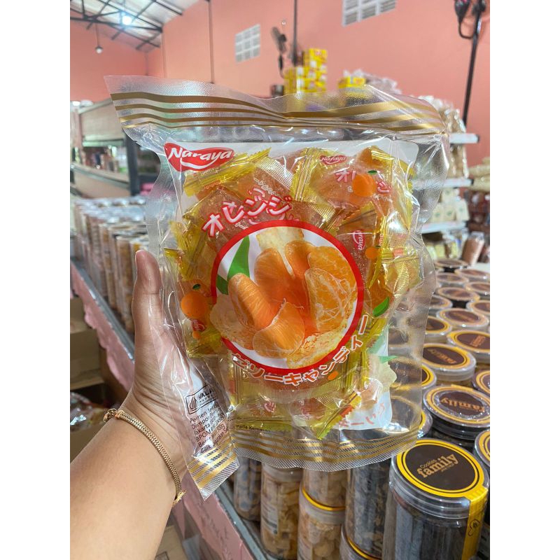 

Naraya permen jelly jeruk 500gr - Snack lebaran enak