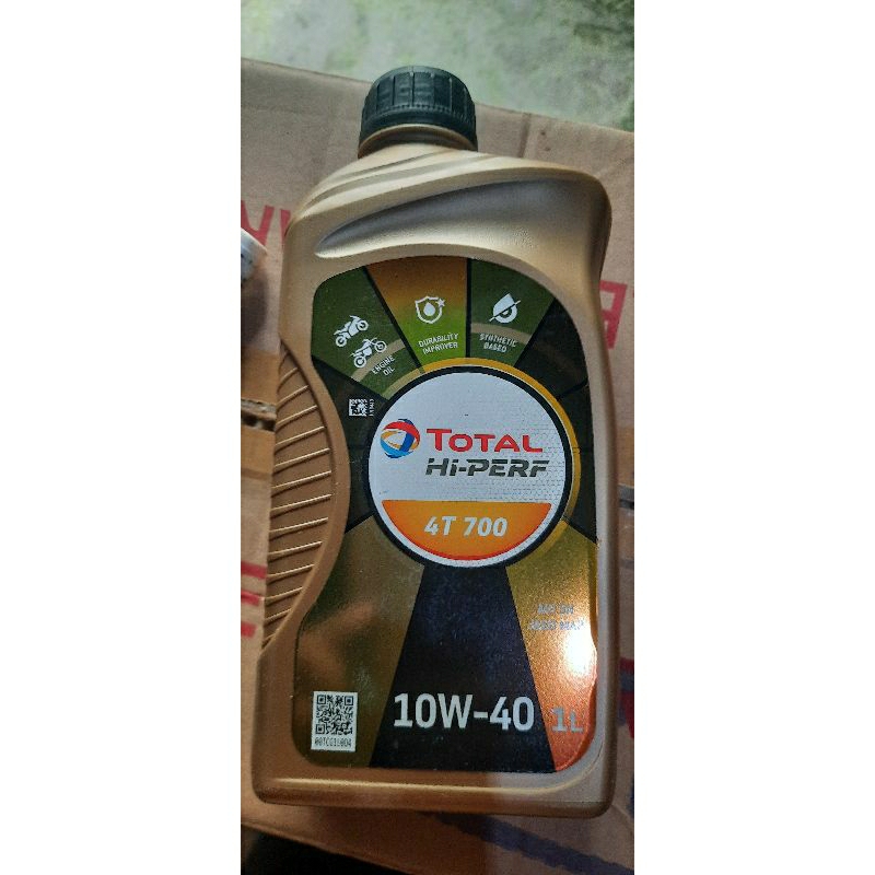 Oli mesin total hi perf 10 w-40 oli motor bebek sport