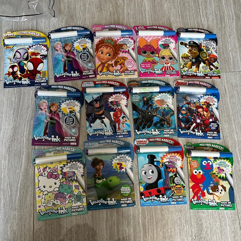 

imagine ink bendon, buku mewarnai