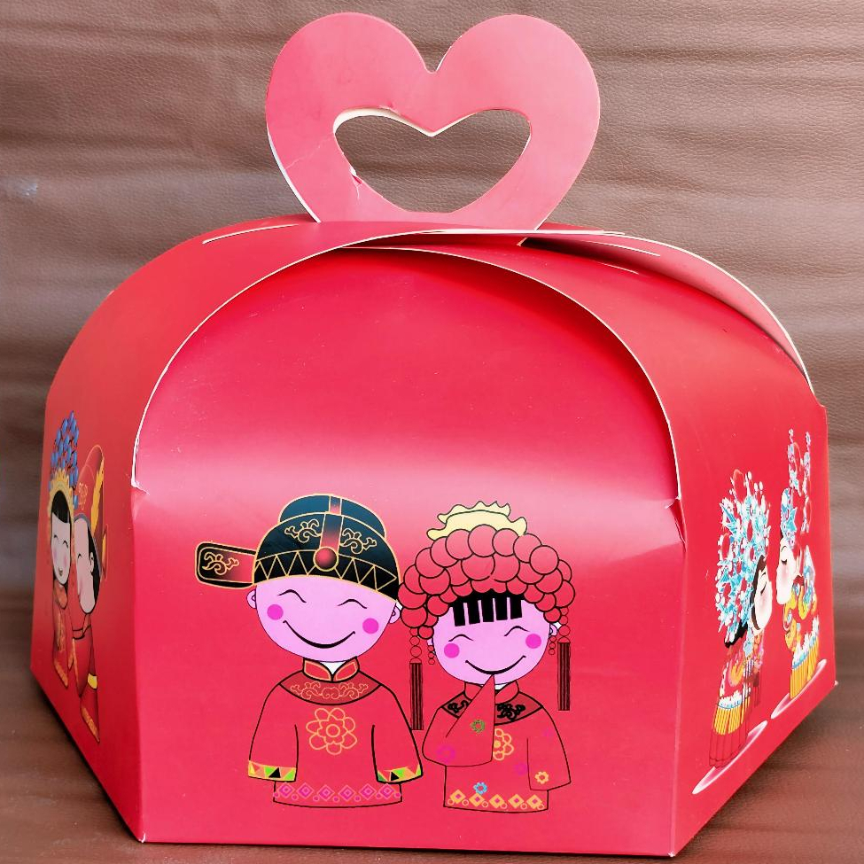 

(CKS) 1pcs Cake Box Premium Engagement Couple Box Kue Dus Hantaran Hampers Nikah