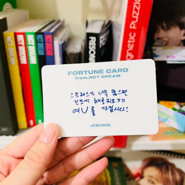 [PC] photo card official jisung fortune card tds the dream show