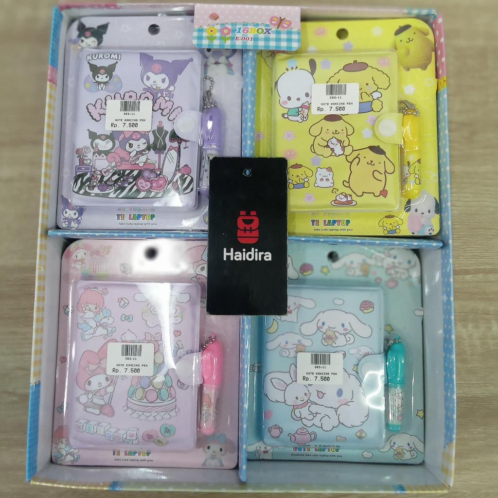 

Buku Dairy Kancing Karakter Lucu Kartun Kreatif Notebook Portabel Mini Dengan Set Bolpoin