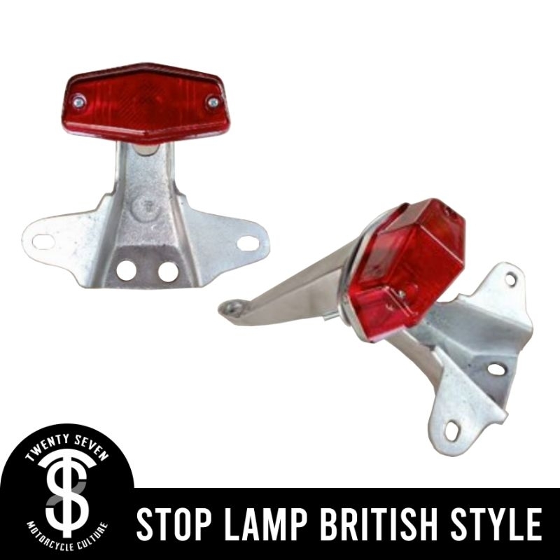 Lampu belakang / Stop lamp BSA mini set pangkon trail jadul DT100 / british