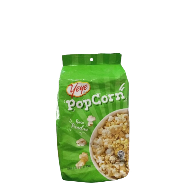 

Yeye Pop Corn Rasa Pandan 150g