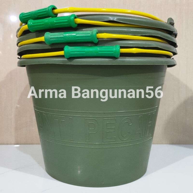 Ember Hijau Besar 8 Ltr / Ember Anti Pecah / Ember Cor Besar / Ember Serbaguna