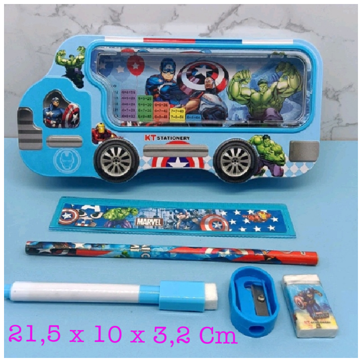 

Promo Kotak Pensil Kaleng 2Susun Set + WhiteBoard/Pensil Case Karakter Lucu Anak-Anak