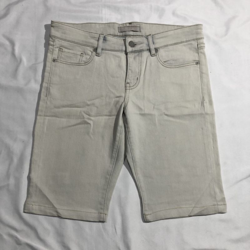 Celana Pendek Shortpants Jeans Uniqlo by Kaihara Cream Original Second Preloved #CP03