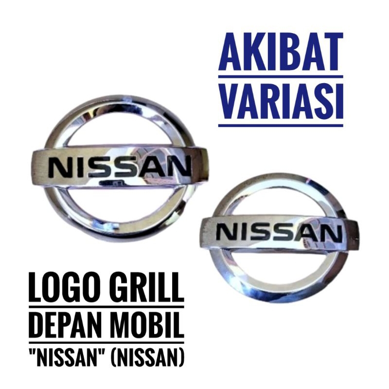 Logo Grill Depan Type "NISSAN" Mobil (Nissan) Logo Depan Nissan