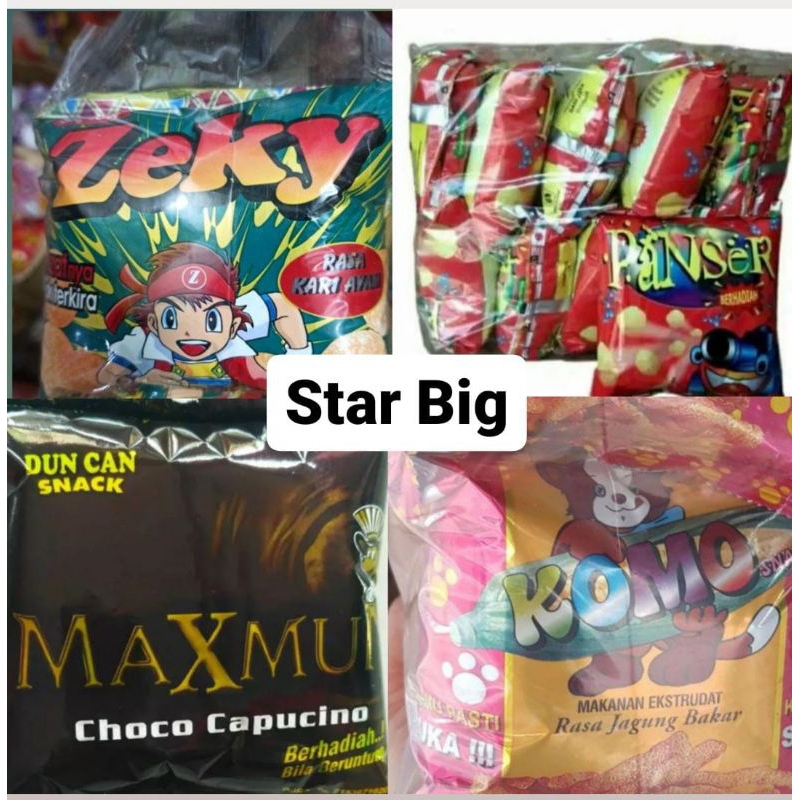 

Ciki Jadul Snack Murah Makanan Ringan Zeky Panser Maxmun Komo Per Pack