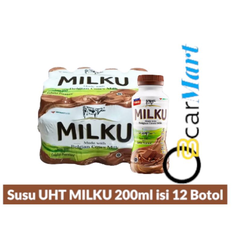 

GUDANG Susu MILKU 200ml isi 12 Botol Rasa COKLAT dari WINGSFOOD