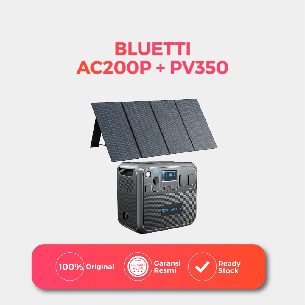 BLUETTI AC200P Portable Power Station | 2000W 2000Wh - AC200P + PV350