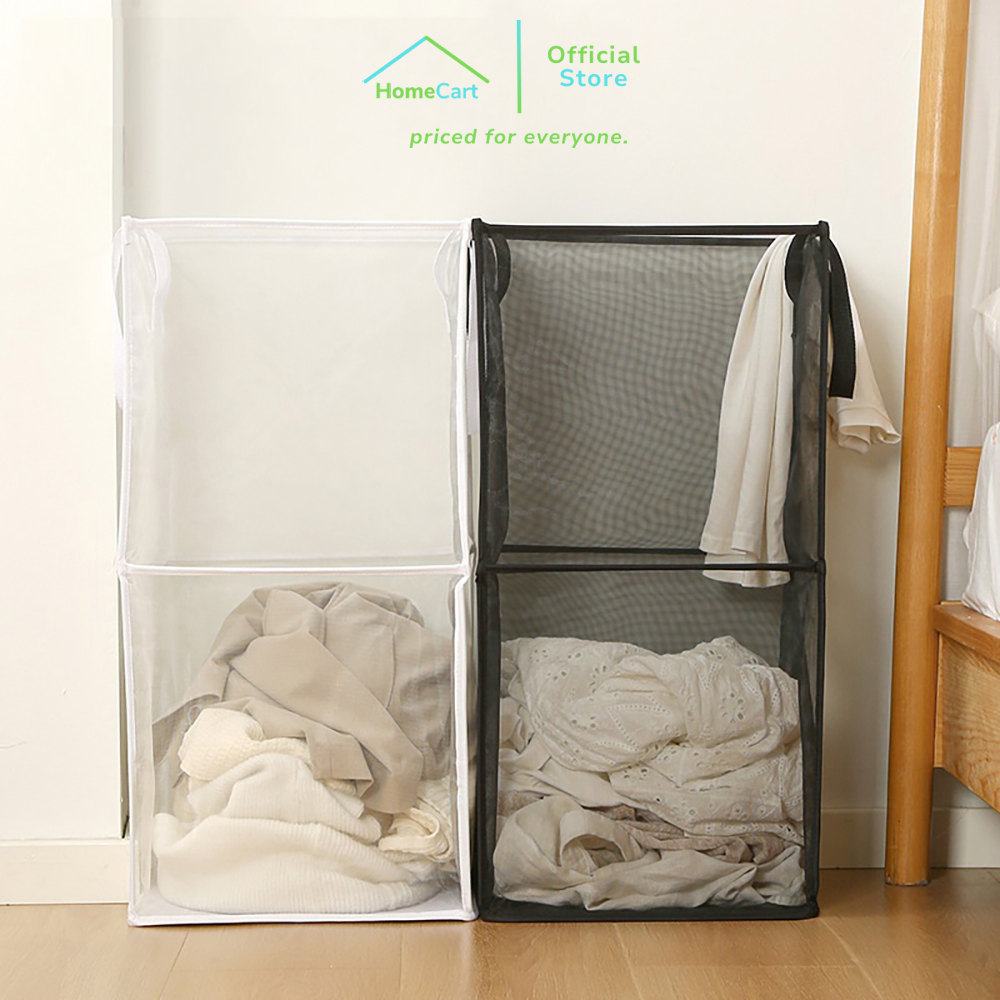 Homecart Keranjang Pakaian Tempat Penyimpanan Cucian Kotor Baju Mainan Anak Laundry Basket Lipat