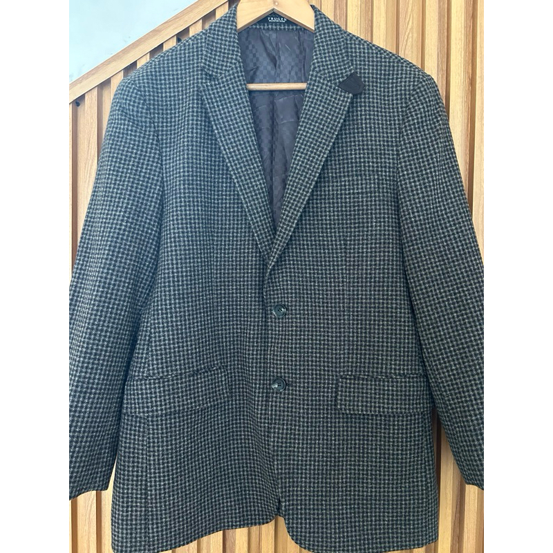 Jas pria tweed trugen