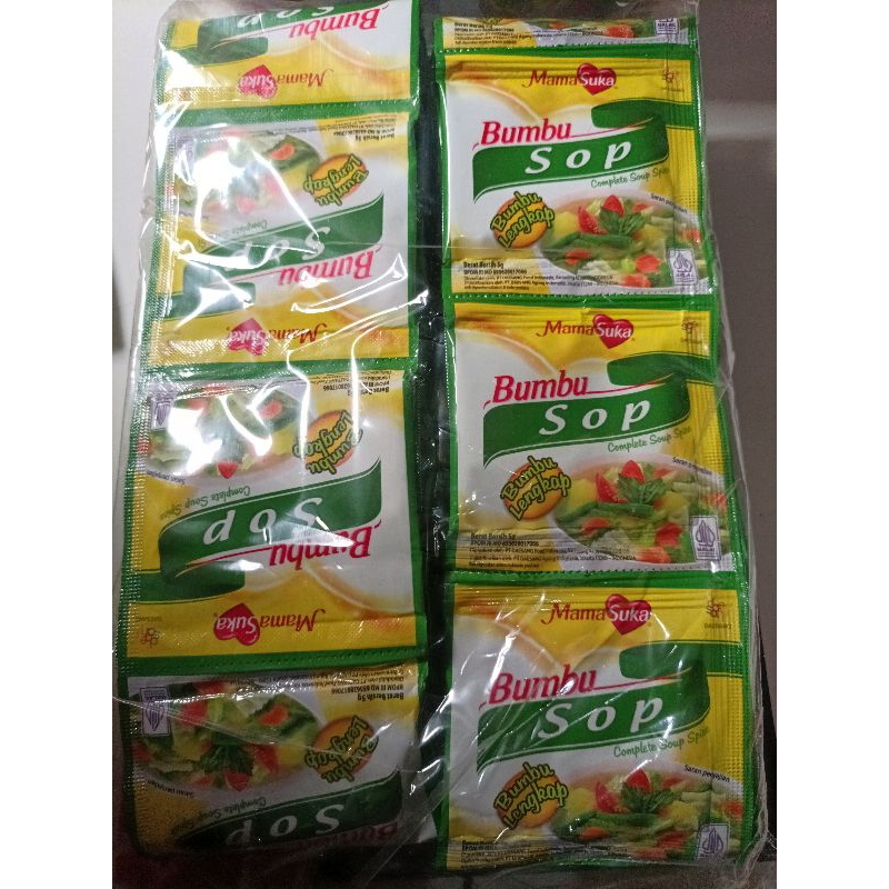 

Mamasuka Bumbu Sop 5 gr ( 1 Renceng isi 12 Pcs)