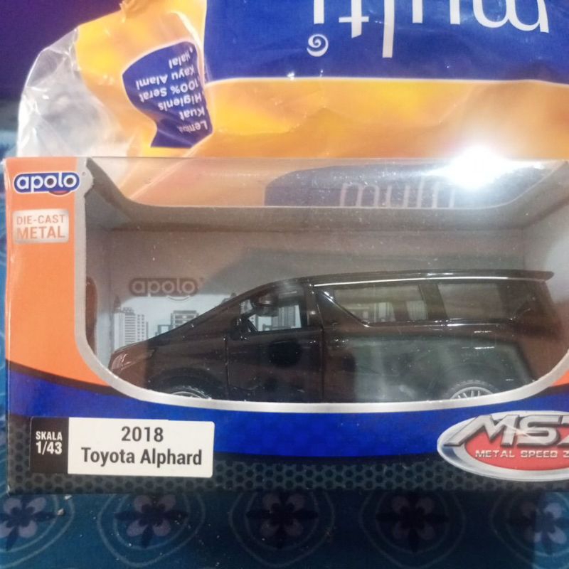 DIECAST APOLO 2018 TOYOTA ALPHARD