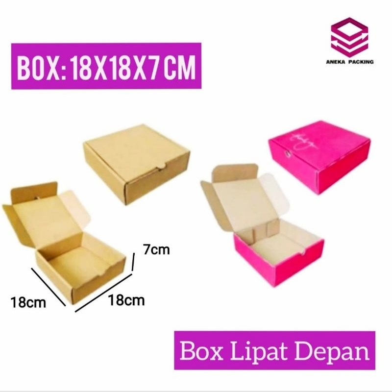 

Box 18x18x7cm/Kardus/Hampers/Packaging/Polos/Nasi