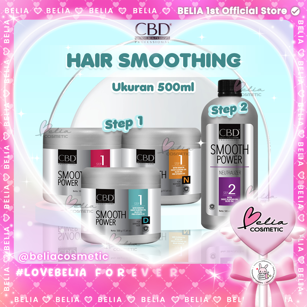 [ BELIA ] CBD Hair Smoothing Series | Smooth Power | Normal | Resistant | Damaged | Neutralizer | Pe