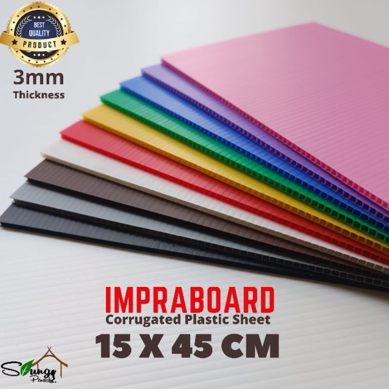 

Impraboard / Inpraboard / Infraboard 3mm 15 x 45 cm / 45x15 cm PP Board Art Board Best Seller