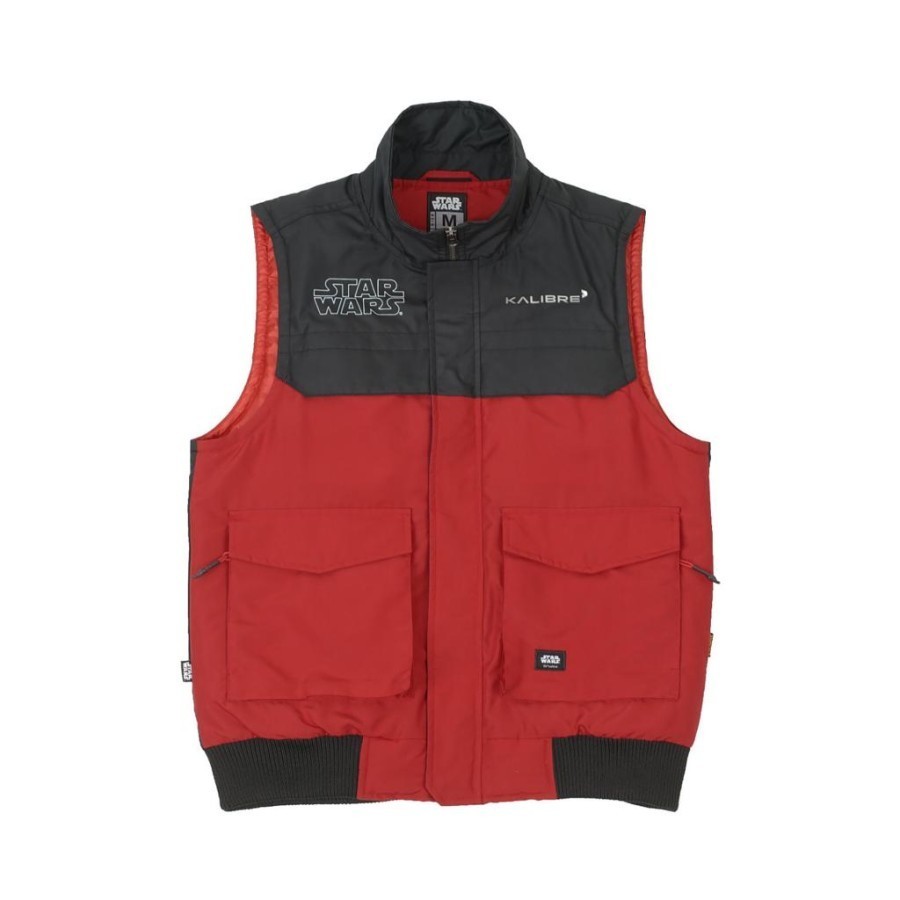 Rompi Pria Kalibre Starwars Jaket Vest 970502 /970502063  Black-Red Rompi Motor - L
